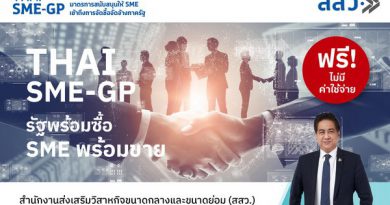 สสว.เชิญผู้ประกอบการฟังสัมมนาฟรี เจาะตลาดภาครัฐกับ“THAI SME-GP รัฐพร้อมซื้อ SME พร้อมขาย”