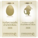 เชิญบริษัทอาหารไทยร่วมสมัครรางวัล Good Farm Animal Welfare Awards 2569