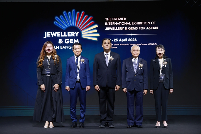 “JGAB 2026” ตอกย้ำเวทีอัญมณีและเครื่องประดับอาเซียนระดับโลก เดินหน้าดันไทยสู่ศูนย์กลางการค้า การจัดหาอัญมณีและเครื่องประดับ